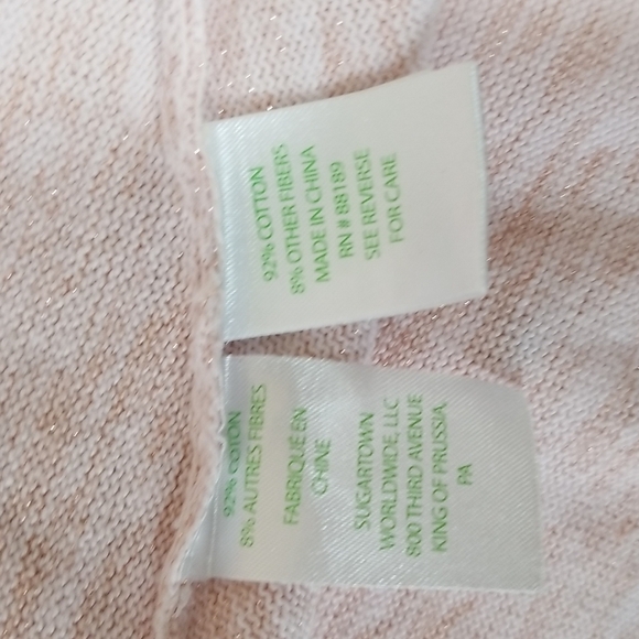 LILY PULITZER GIRLS HANI ROSE GOLD FRILLY SHAWL - Picture 7 of 8